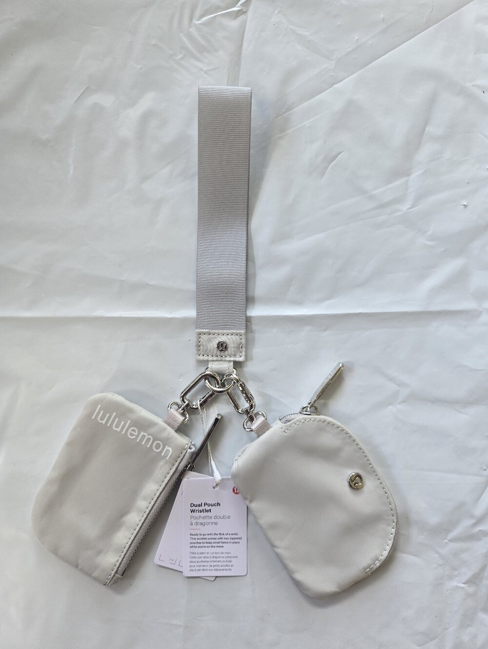 lululemon Dual Pouch Wrislet Wallet GREY